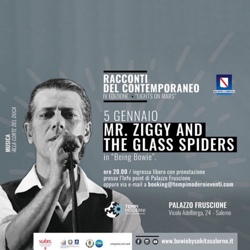 Cover 5 gennaio 2020 concerto Mr Ziggy and the Glass Spiders