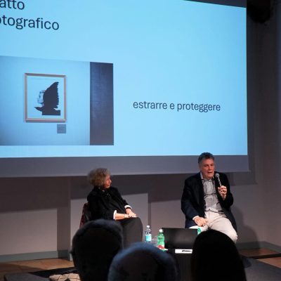 Francesco Casetti e Pina de Luca - foto Tiziana Varani, Associazione Culturale LAB 147