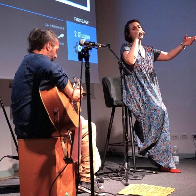 Finissage e concerto, Giulia Pratelli e Luca Guidi - foto Tiziana Varani, Associazione Culturale LAB 147