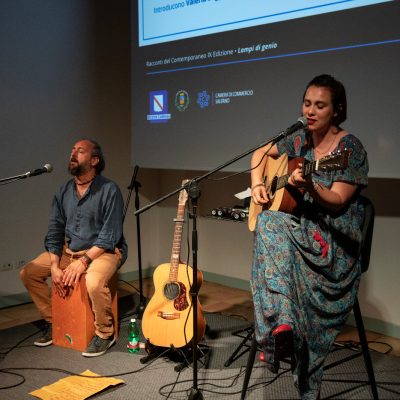 Finissage e concerto, Giulia Pratelli e Luca Guidi - foto Enza Sola, Associazione Culturale LAB 147